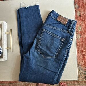 Madewell raw hem jeans